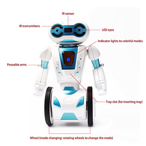 Intelligent Humanoid Robotic Remote Control Robot, Smart Self Balancing Robot, 5 Operating Modes