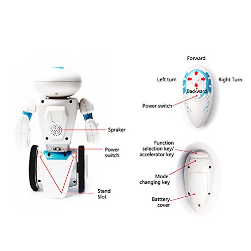 Intelligent Humanoid Robotic Remote Control Robot, Smart Self Balancing Robot, 5 Operating Modes