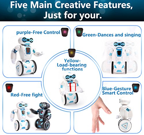 Intelligent Humanoid Robotic Remote Control Robot, Smart Self Balancing Robot, 5 Operating Modes