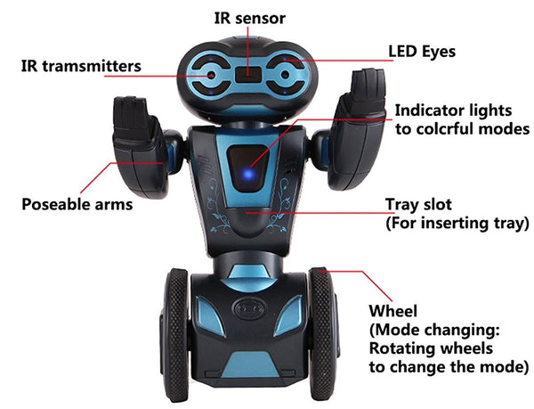 Intelligent Humanoid Robotic Remote Control Robot, Smart Self Balancing Robot, 5 Operating Modes