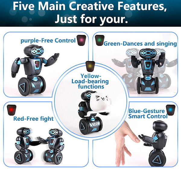 Intelligent Humanoid Robotic Remote Control Robot, Smart Self Balancing Robot, 5 Operating Modes