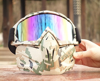 Tactical Mask Goggle Glasses