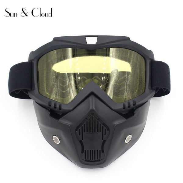 Tactical Mask Goggle Glasses