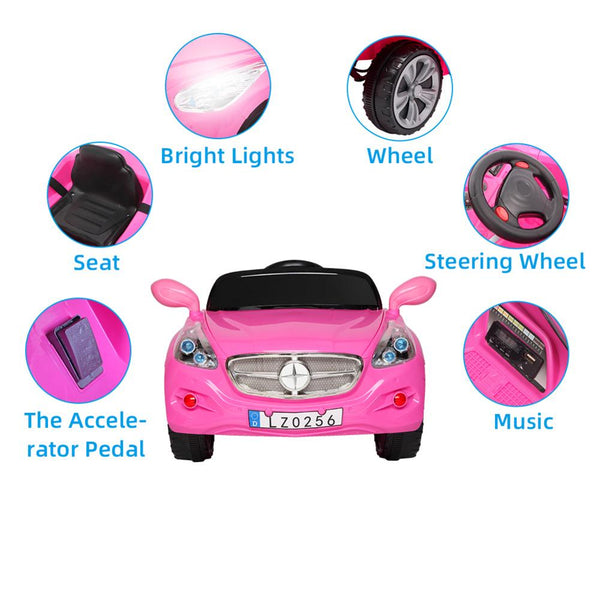 Children's Pink Electric Double Drive Electric Car