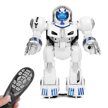 2.4G Remote Control Deformation Robot  Intelligent Programming  Song Mode English Teaching  Children's Toys Christmas Gift