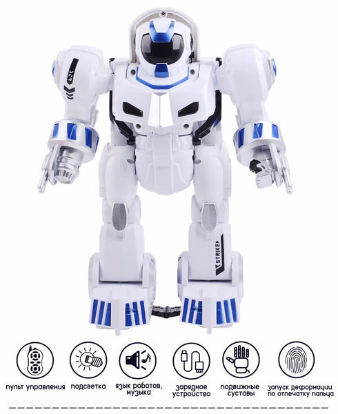2.4G Remote Control Deformation Robot  Intelligent Programming  Song Mode English Teaching  Children's Toys Christmas Gift