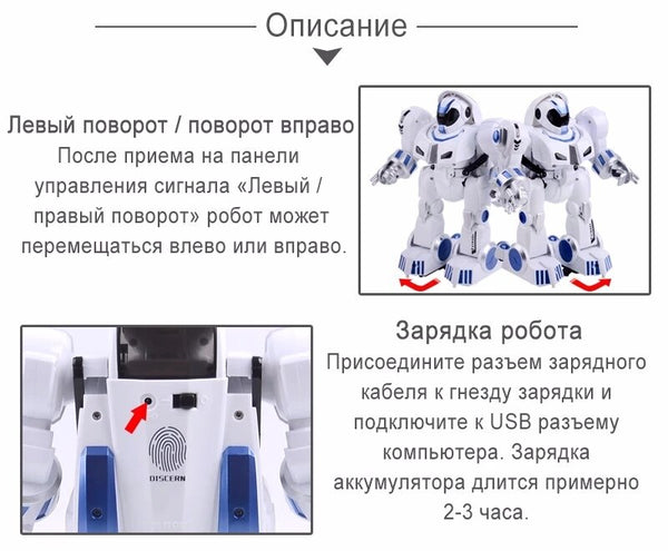 2.4G Remote Control Deformation Robot  Intelligent Programming  Song Mode English Teaching  Children's Toys Christmas Gift