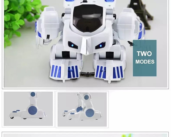 2.4G Remote Control Deformation Robot  Intelligent Programming  Song Mode English Teaching  Children's Toys Christmas Gift