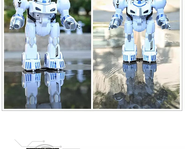 2.4G Remote Control Deformation Robot  Intelligent Programming  Song Mode English Teaching  Children's Toys Christmas Gift