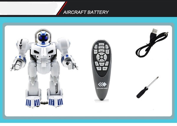 2.4G Remote Control Deformation Robot  Intelligent Programming  Song Mode English Teaching  Children's Toys Christmas Gift