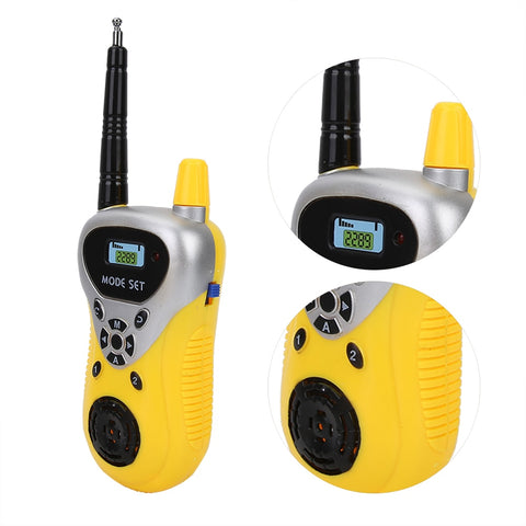 Children 2pcs Walkie Talkie Mini Yellow