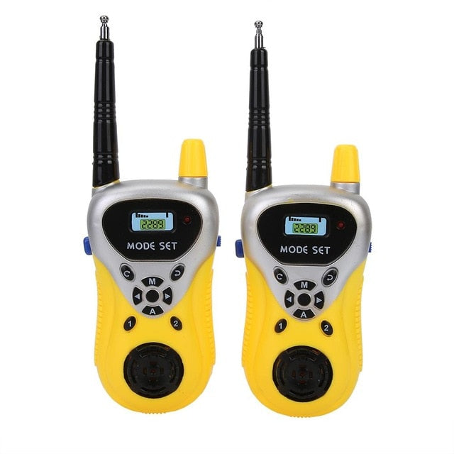 Children 2pcs Walkie Talkie Mini Yellow