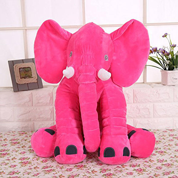 Soft Plush Stuffed Elephant Cushion